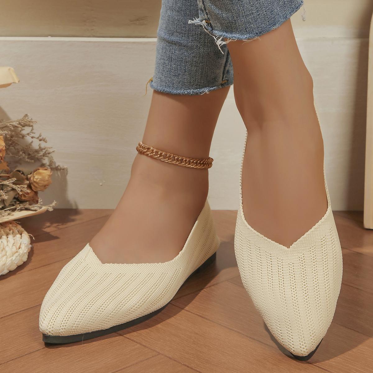 

мода Новая Осень Женские Балетки Острый Носок Неглубокие Туфли для Женщин Слипоны Плоские Лоферы Уличная Платформа Дышащие Женские Туфли 43 белый