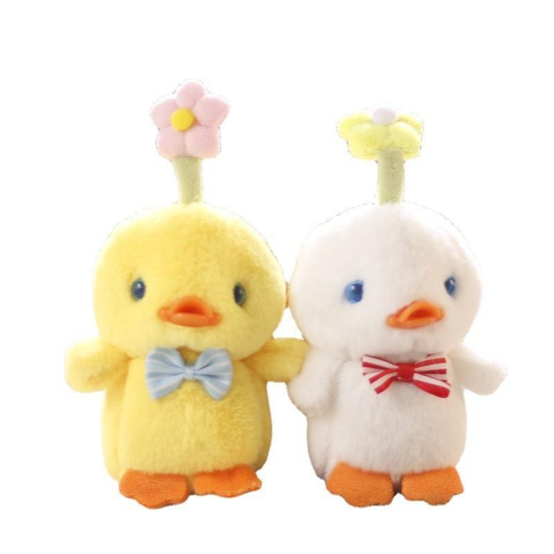Cute Fluffy Chick Plush Toy Keychain Adorable Yellow Duck Bag Accessory