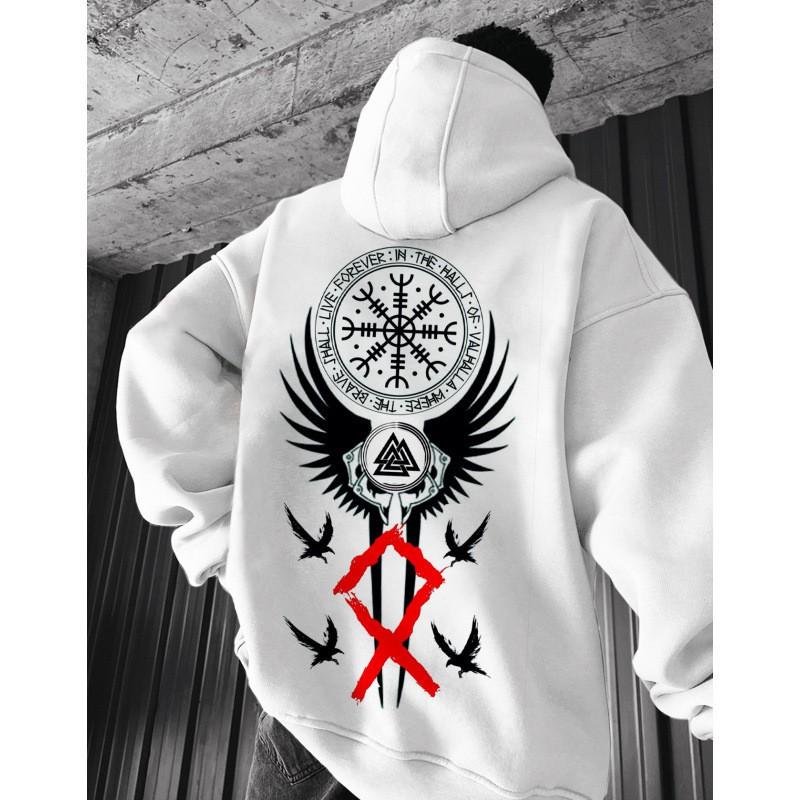 Unisex Hooded Sweatshirt Digital Print Streetwear Loose Fit Winter Casual Long Sleeve Pullover Teens Adults