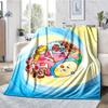 Princess Peach Theme Printed Blanket - Perfect for Couch, Bed, Travel & Outdoor Use | Machine Washable, Cozy & Durable.