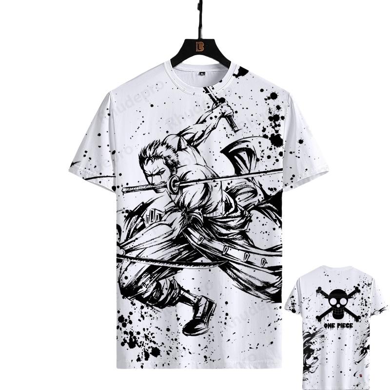 Japanese Printed Adult Men Summer Short Sleeve Tshirt Kids Cosplay Street Casual Clothing