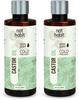 Nat Habit Everyday kaltgepresstes 100 % reines Rizinusöl (Arandi) Öl für Haut und Haar mit Vitamin E, Omega-6 und 9, mineralfrei - (200 ml) (2er-Pack)