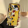 Gustav Klimt Kuss Kunst Handyhülle Für iPhone 14 16 15 11 12 13 17 Pro Max 13 mini 15 16 Plus 16e 17 Air Cover Funda