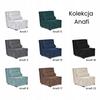 Fold-out Armchair Sleeping Function KIMO Bedding Container Family Furniture Dark Gray