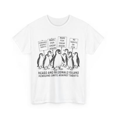 Penguins Against Tariffs T-shirt, Heard Island Penguin Resist Shirt