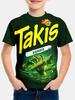 Divertente Creativo Patatine Stampa 3D Takis Personalizzato Moda Bambini Maglietta Girocollo Manica Corta Ragazzi Ragazze Bambini Top Casual