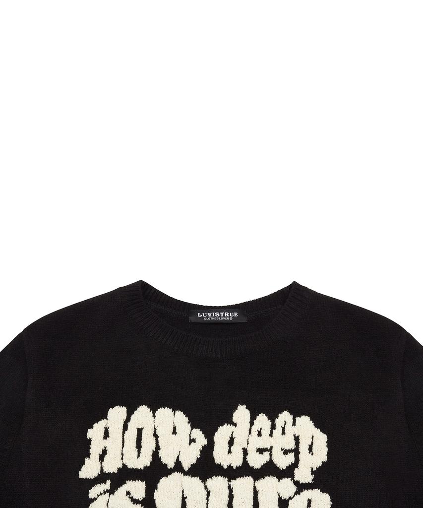 LUVISTRUE Dn Boucle Love Knit(Black)