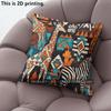 Boho African Wildlife Print Pillow Covers Pattern Cushion Cover Suitable for Sofa Bedroom Car Pillow Cover
