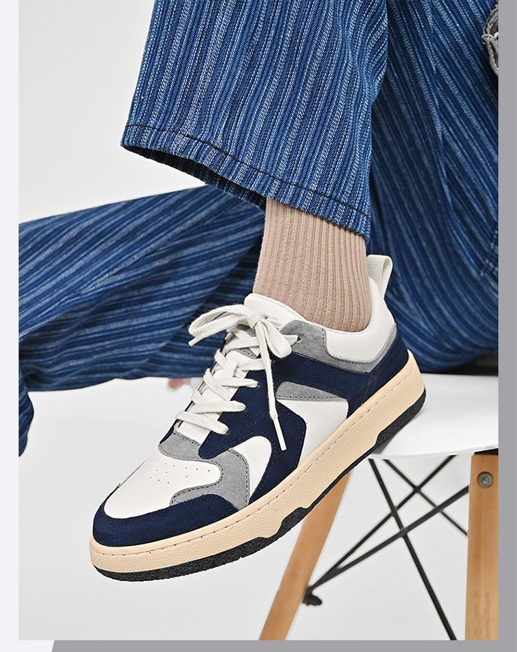 Retro deutsche Trainingsschuhe Herren Frühling und Sommer Nische Skateboard Schuhe American Casual Retro kleine weiße Schuhe atmungsaktiv Sport Forrest G