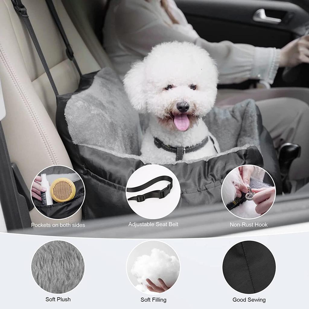 Pet Car Seat Cover & Dog Bed for Small/Medium Dogs - Outdoor, Front Seat, In Stock