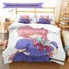 Gasai Yuno Pattern Bedding,Quilt Set Quilt Cover Pillowcase Home Birthday Gift (1 * duvet cover + 2 * pillowcase, without core)
