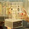 Transparent Makeup Cosmetics Jewelry Organizer Clear Lipstick Cosmetic Brush Box