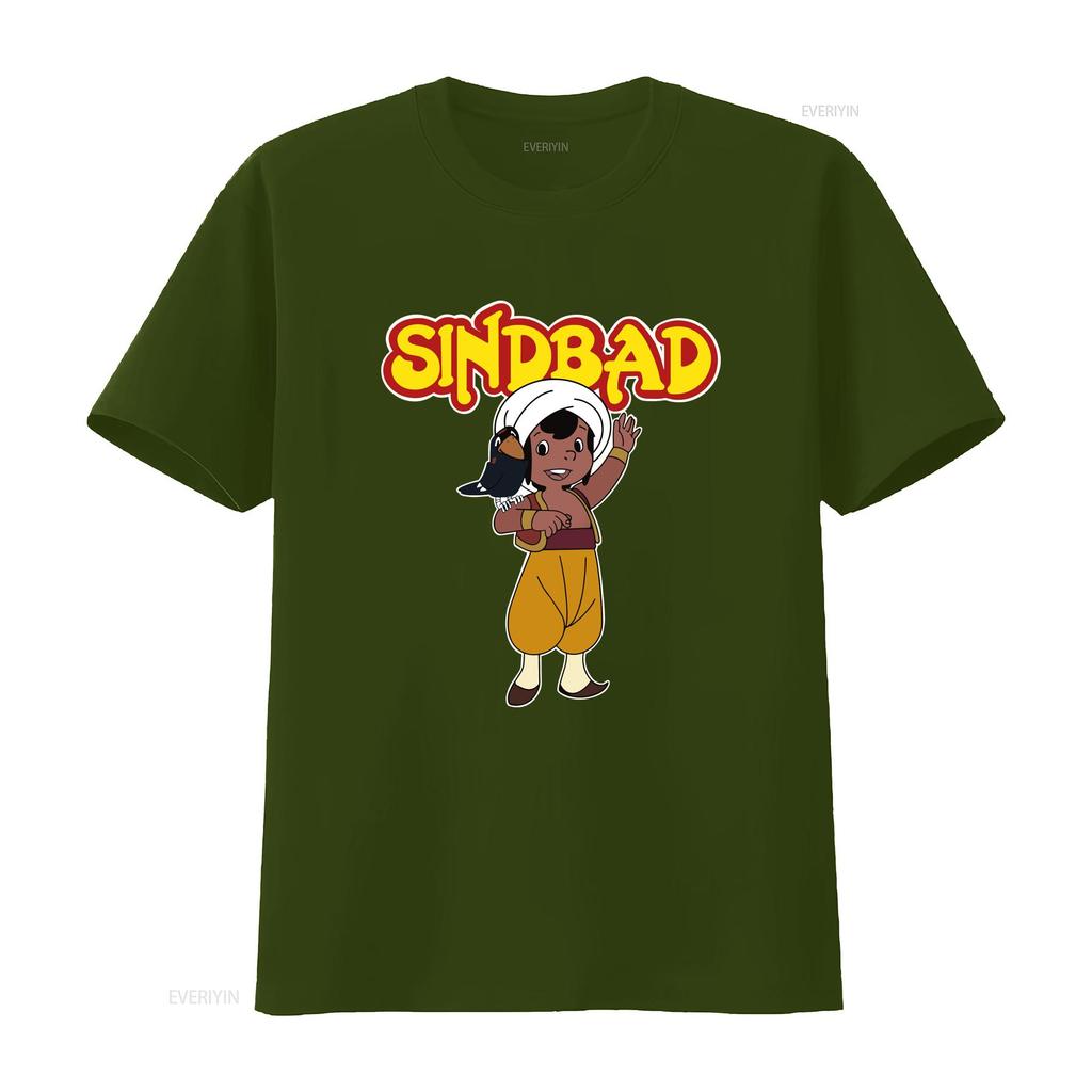 80s Vintage Retro Gerunisex Tv Show 80er Deutsche Kinder Serie Sindbad T Shirt Vintage Soft Stretched