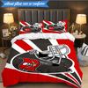 Tampa Bay Buccaneers Helmet 3pcs Bedding,Including 1pc Duvet Cover And 2pcs Pillowcases Perfect for Christmas,Ideal for Bedroom, Dormitory