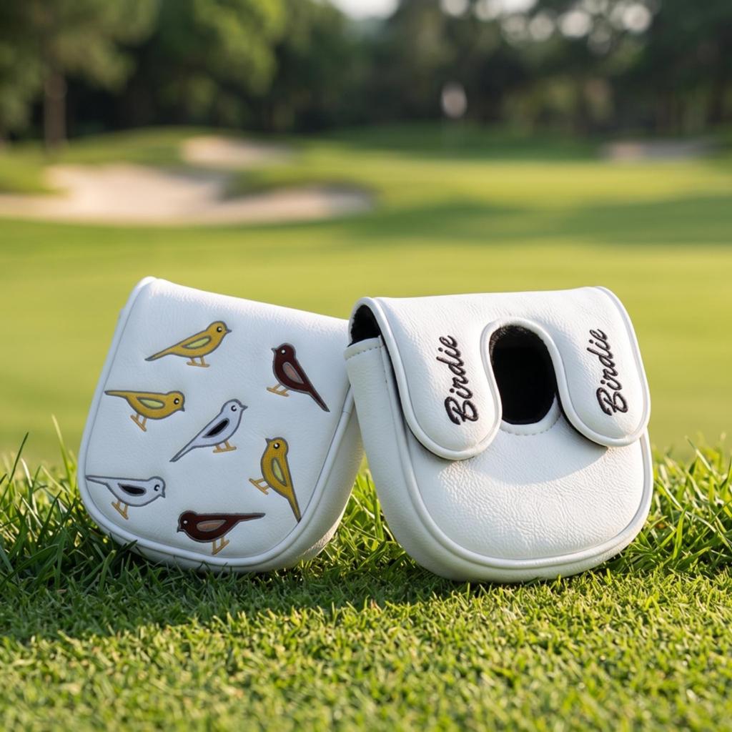 Embroidered Golf Club Headcover | Guarding Pull-on Construction PU Leather,
