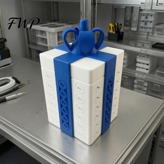 Sturdy 3D Printed Gift Cases Puzzle Box with Hidden Storage Compartment for Pranks And Multi Step Unboxing Puzzles Party Surprises, Reusable