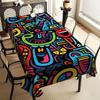 - 1pc Colorful Hip-Hop Music Style Tablecloth - Rectangular Tablecloth - Home Printed Tablecloth - Festival Use.PMJ