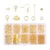 10 Grids Earring Making Set with Ribbon Clamp Crimps Loop Head Pins Ends for Handmade