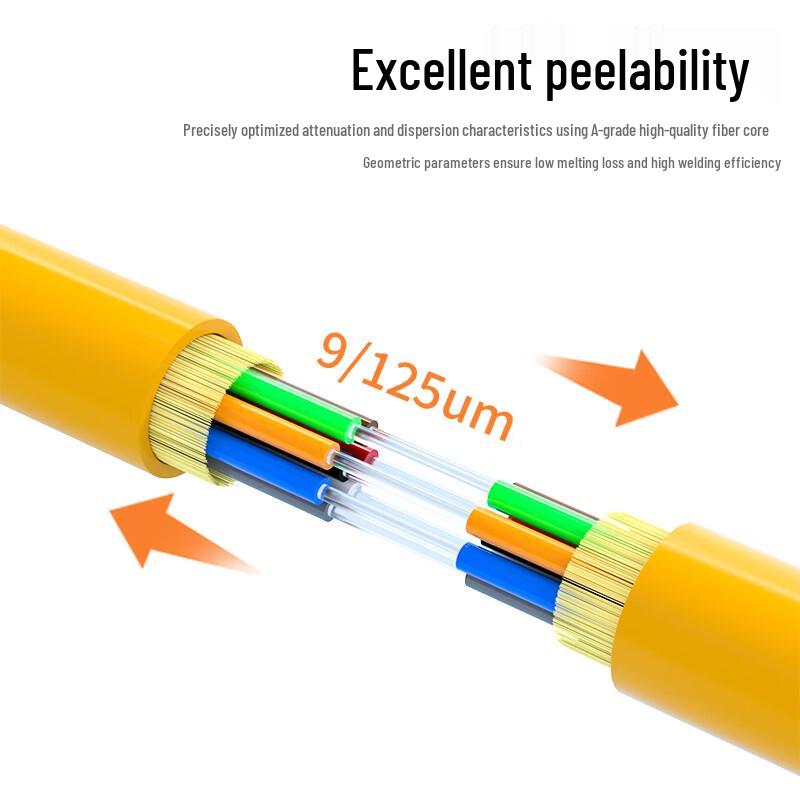 Indoor Single-mode 8-Core Fiber Optic Patch Cord