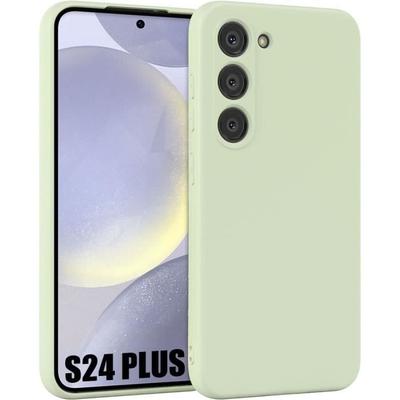 Hülle für Samsung Galaxy S24 Plus - Flüssigsilikon - Mattgrün - Ultradünn - Kratzfest