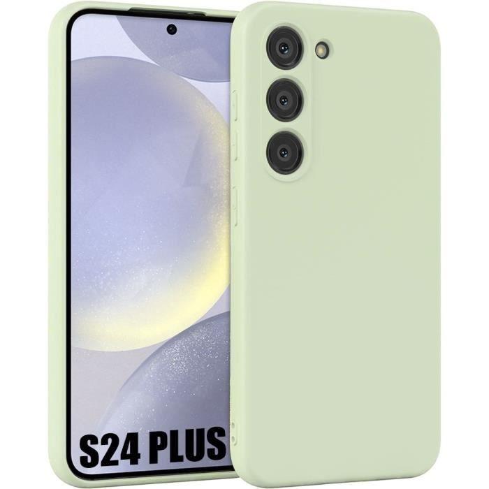 Coque - Samsung - Galaxy S24 Plus - Silicone Liquide - Vert Mat - Ultra Fine - Anti-Rayures