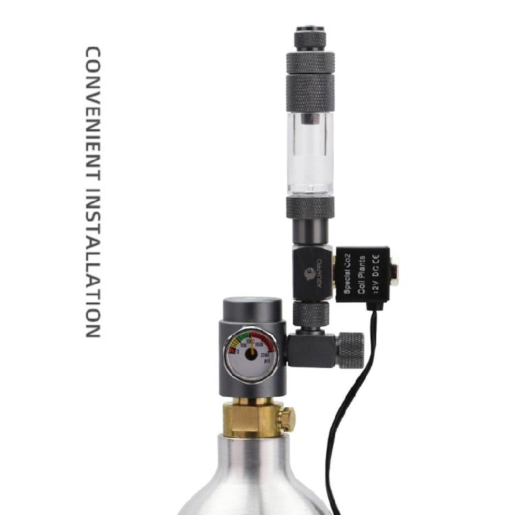 CO2 Bubble Regulator SolenoidValve for Home Aquariums Carbon Dioxide Maker