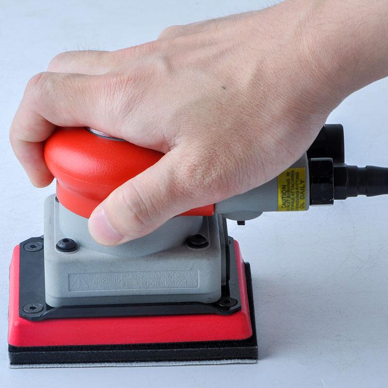75x100 Square Pneumatic Sander - Car Paint Polishing & Dry Grinding Machine