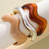 3Pcs Irregular Wavy Cuff Bangle Set For Women Resin Chunky Wave Bracelets Minimalist Stackable Wristband Trendy Jewelry Gift New