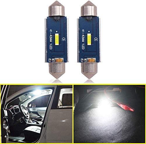 

Светодиодная лампа Eseastar T10 41мм 42мм 12В-24В чип SMD1860 C5W светодиодная лампа для салона со встроенным CANBUS-подавителем, неполярная, лампа для салона, подсветка номерного знака