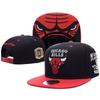 Flat Brim Embroidered Baseball Cap Adjustable Sport Sun Hat Bulls Team