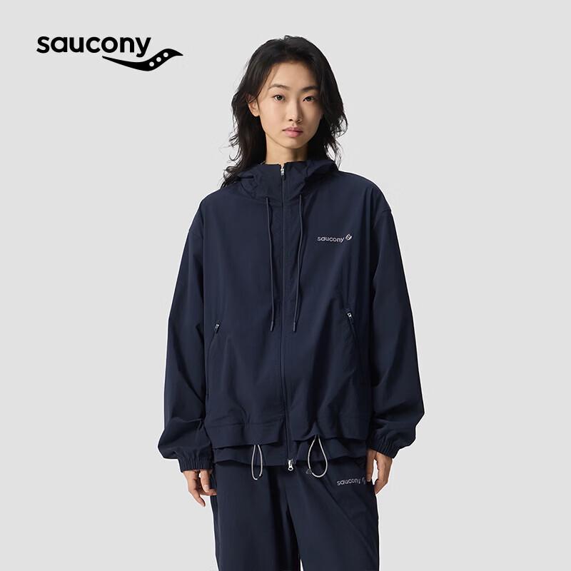 

Saucony Unisex Retro Hooded Nylon Woven Jacket XL