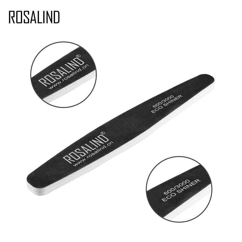 ROSALIND 3PCS Sanding Nail Files Grinding Buffer Pedicure Manicure Polish Beauty Tools Nail Care Professional Nail Files