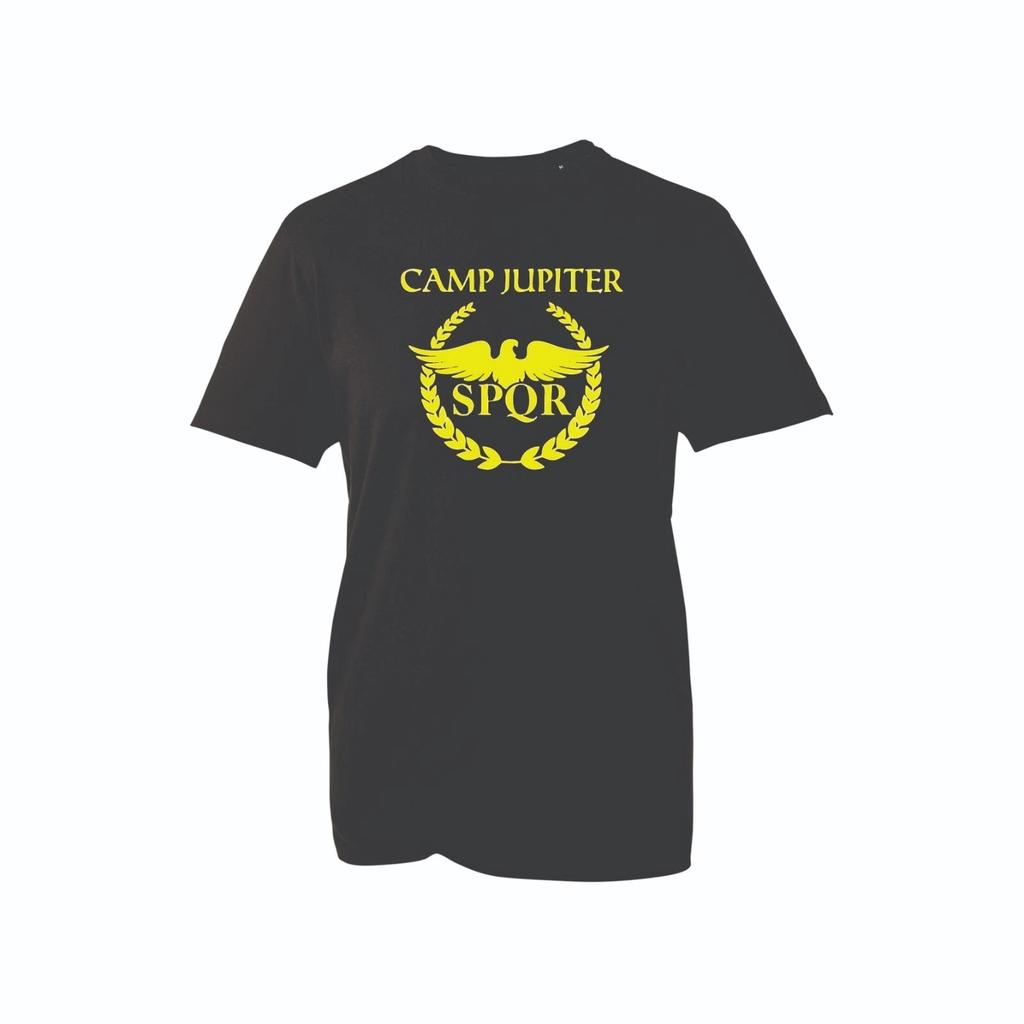Roman SPQR Eagle T-shirt Mythology History Greek Legion Yellow Print Unisex Tee