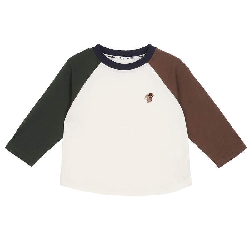 

LUSON Chen Dazhuo Boy s Long Sleeve Striped Raglan T-shirt 120