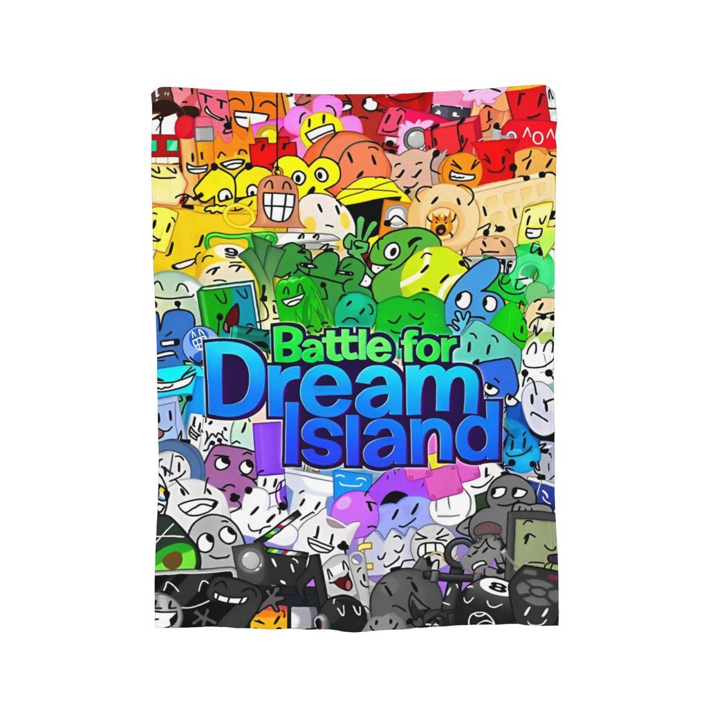 Gemütliche bfdi Battle for Dream Island Decke Merch Sofa Dekorative Überwurfdecken Super Warm Fleece für Auto