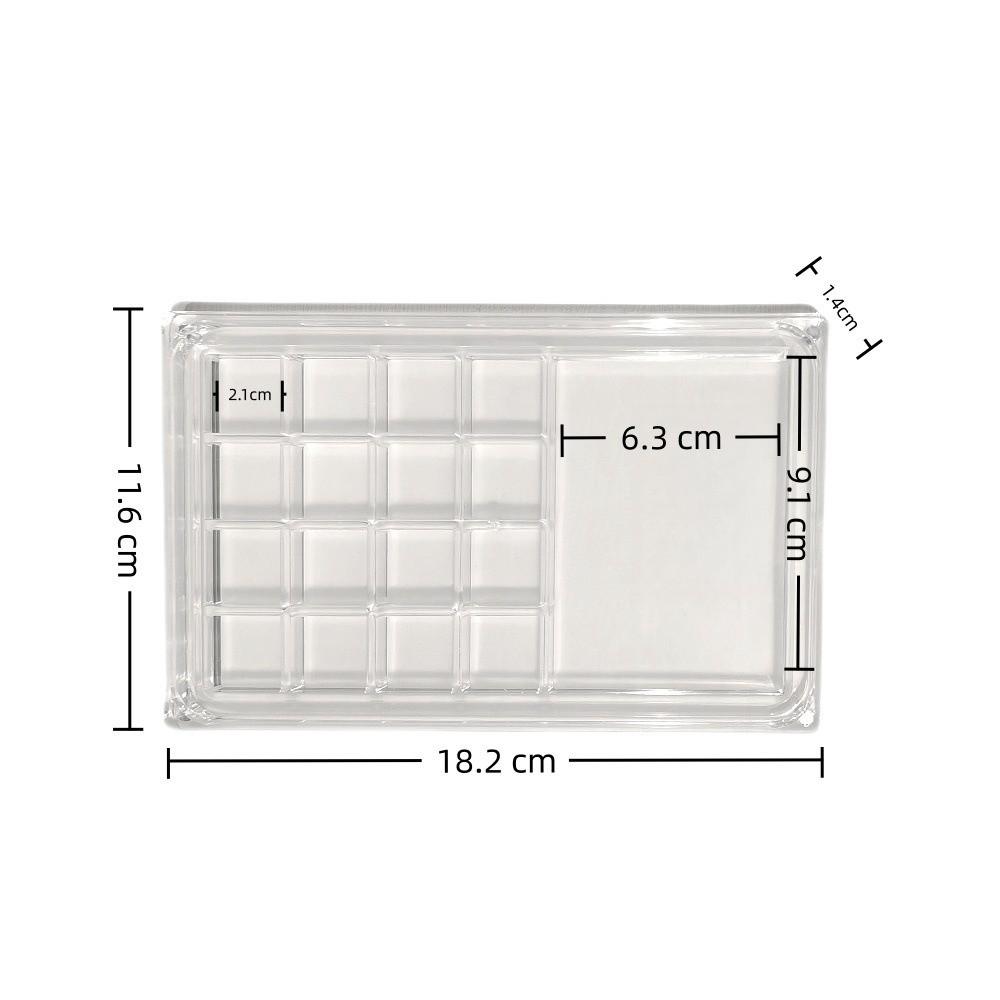 17-Grid Seashell Display Box Acrylic Durable Storage Display Organizer Box With Photo Frame Starfishs Trinket Storage Case