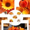 Seasonal Harvest Stem for Fall Vase Styling, Artificial Arrangement Piece for Table Display and Holiday Hosting
