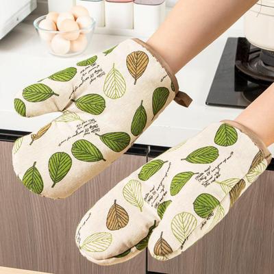 2Pcs Insulated Gloves Heat Resistant Oven Mitts with Hanging Loop Kitchen Gloves for Carrying Casseroles Microwave Bowls Baking Sheets Pot Holders
