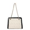 Trendy Fashionable Chain Shoulder Bag In Elegant Brown And Black Color Options For Casual Outings