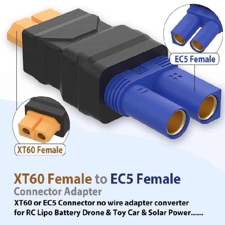 XT60M XT60FE EC5 Power Coupler with ABS Shell for Battery Systems, Charging Equipment, and Electronic Controller Hardware Design