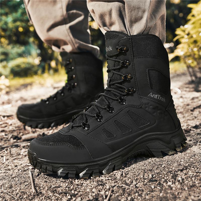 Outdoor Wild Professional Sand Boots High-top Training Non-slip Breathable Military Boots Hiking Wear-resistant Comfortable Combat Boots