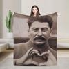 Lenin Joseph Stalin Blankets Quality Soft Warm Bedding Throws Winter Child Couch Chair Sofa Bed Funny Bedspread