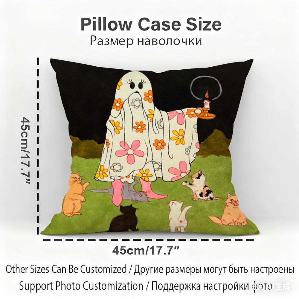 MarisolMuro Arbeitskissenbezug Haushaltsdekoration Leinen Sofakissenbezug: Hautfreundlich & Atmungsaktiv mit unsichtbarem Reißverschluss