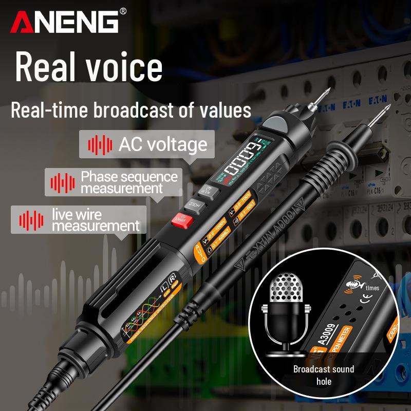 ANENG A3009 Pen Multimeter with Smart Voice Guidance and High-Precision Digital Display.
