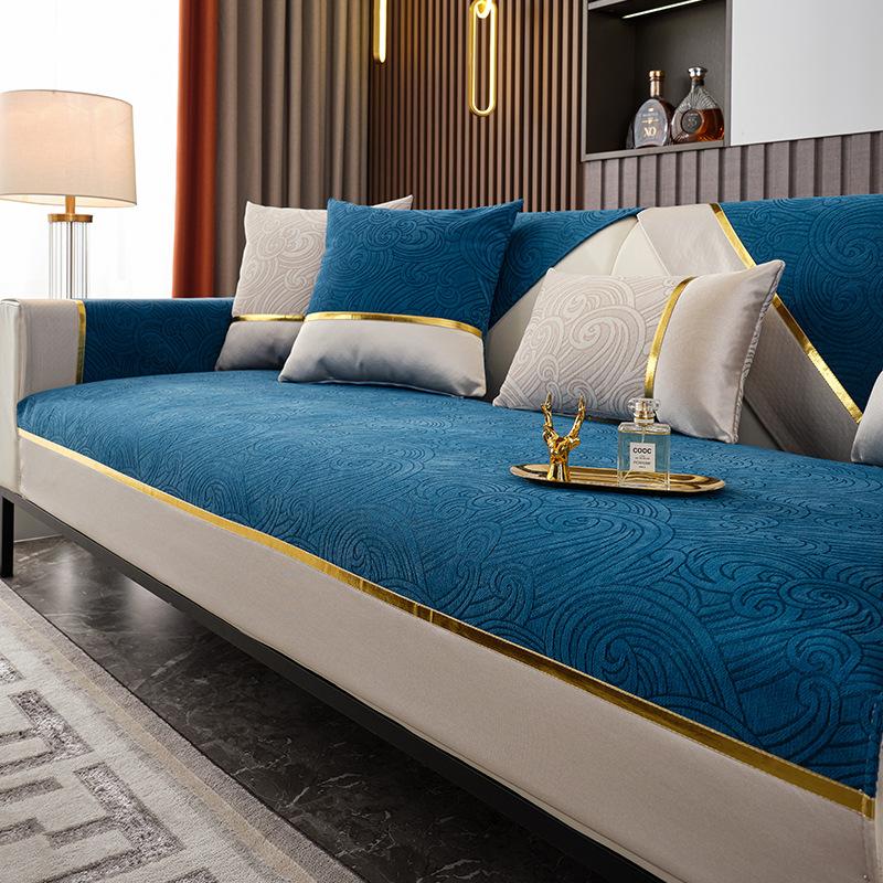Chenille Sofa Cushion Four Seasons Universal Cushion Light Luxury Modern High-End Sofa Cover Cover
