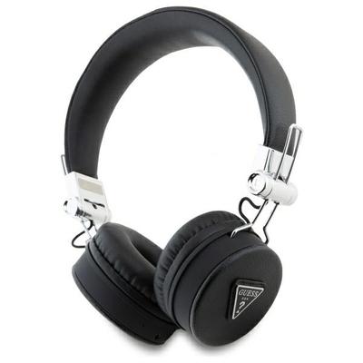 Guess Over-Ear Headphones Bluetooth Enc    Gubh70Pgtspsk Black/Black Grained Classic Round Shape
