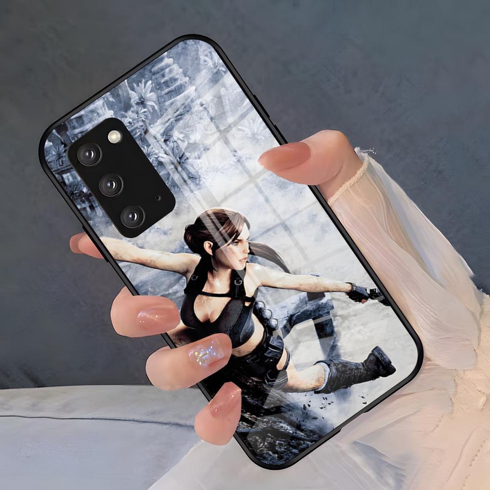 Tomb Raider Game Phone Case For Samsung S26 S25 Plus S20 S20 Plus S22 Ultra S23 FE S21 Plus S21 Ultra Glass Cover