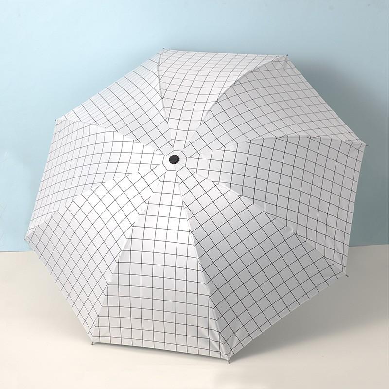 Automatic Manual Folding Umbrella Sun Rain Protection UPF50 Black Coating Cartoon Design 8-Rib Lightweight Adult