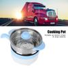 Mini 2L 24V Car Truck Non-stick Multifunction Electric Cooking Skillet with Streamer for Soup Fry Stew Cook Hot Pot