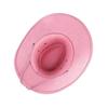 Adjustable Cowboy Hats For Men And Women Western Styles Outdoor Hiking Camping Wide Brims Hat for Travel Everyday Wear  Pink